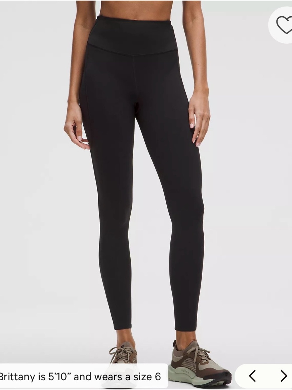 Lululemon Black Fast and Free High-Rise Tight 28” Leggings